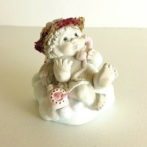 Dreamsicles Figurine Chatter Box Angel Telephone Flower Halo Hydrostone 10039